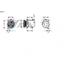 DNK001 AVA Компрессор, кондиционер