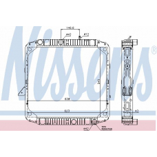 62563 NISSENS Радиатор, охлаждение двигателя