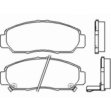 P 28 047 BREMBO Комплект тормозных колодок, дисковый тормоз