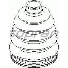 302 378 TOPRAN Пыльник, приводной вал