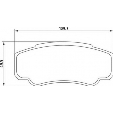 363700201356 MAGNETI MARELLI Комплект тормозных колодок, дисковый тормоз