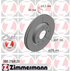 380.2168.20 ZIMMERMANN Тормозной диск