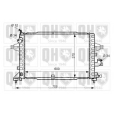 QER2462 QUINTON HAZELL Радиатор, охлаждение двигателя