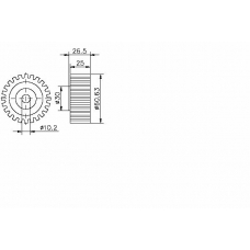 TKR 9146 TIMKEN Натяжной ролик, ремень грм