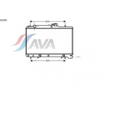 SZ2048 AVA Радиатор, охлаждение двигателя