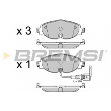 BP3516 BREMSI Комплект тормозных колодок, дисковый тормоз