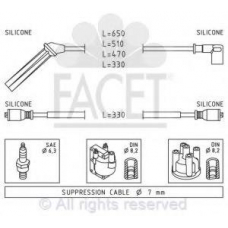 4.9137 FACET Ккомплект проводов зажигания