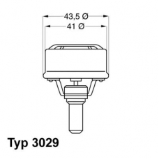 3029.89 WAHLER Термостат, охлаждающая жидкость