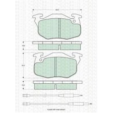 8110 10979 TRIDON Brake pads - front