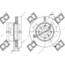 BD1308 DJ PARTS Тормозной диск