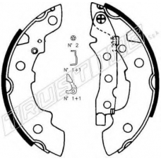 088.209K TRUSTING Комплект тормозных колодок