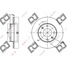 BD1271 DJ PARTS Тормозной диск