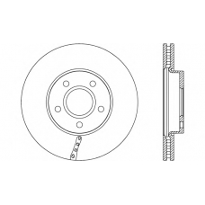 BDR2691.20 OPEN PARTS Тормозной диск