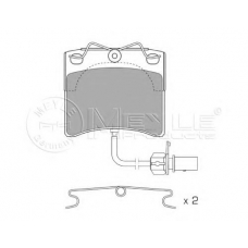 025 231 7618/W MEYLE Комплект тормозных колодок, дисковый тормоз