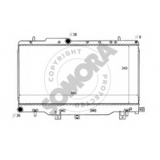 331140B SOMORA Радиатор, охлаждение двигателя