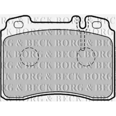 BBP1367 BORG & BECK Комплект тормозных колодок, дисковый тормоз