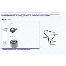 341312111102 MAGNETI MARELLI Комплект ремня грм
