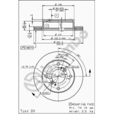 09.6741.10 BREMBO Тормозной диск