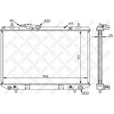 10-25707-SX STELLOX Радиатор, охлаждение двигателя