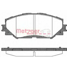 1232.00 METZGER Комплект тормозных колодок, дисковый тормоз