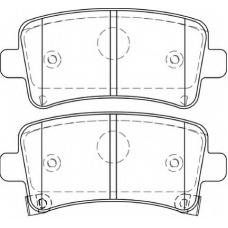 FD7448A NECTO Комплект тормозных колодок, дисковый тормоз