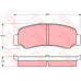 GDB209 TRW Комплект тормозных колодок, дисковый тормоз