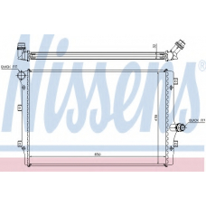 65281 NISSENS Радиатор, охлаждение двигателя