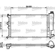 732597 VALEO Радиатор, охлаждение двигателя