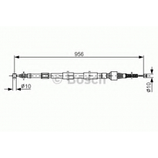 1 987 482 162 BOSCH Трос, стояночная тормозная система