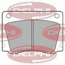 LP17 DELPHI Комплект тормозных колодок, дисковый тормоз