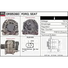 DRB5360 DELCO REMY Генератор