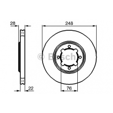 0 986 478 803 BOSCH Тормозной диск