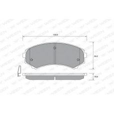 151-2232 WEEN Комплект тормозных колодок, дисковый тормоз