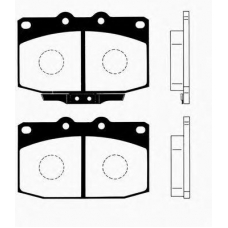 J PA-329AF JAPANPARTS Комплект тормозных колодок, дисковый тормоз