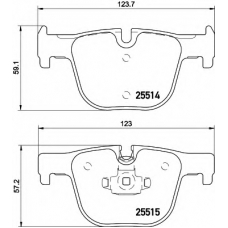 8DB 355 019-781 HELLA Комплект тормозных колодок, дисковый тормоз