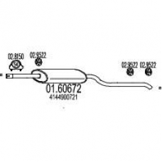 01.60672 MTS Глушитель выхлопных газов конечный