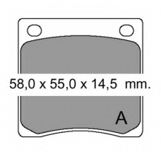 830710 Vema Комплект тормозных колодок, дисковый тормоз