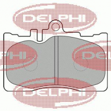 LP1689 DELPHI Комплект тормозных колодок, дисковый тормоз