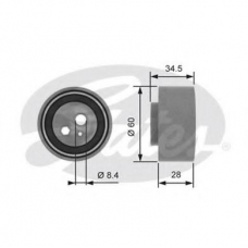 T41192 GATES Натяжной ролик, ремень грм