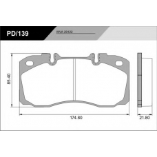 PD/139_CV Advanced FRAS-LE Комплект тормозных колодок, дисковый тормоз