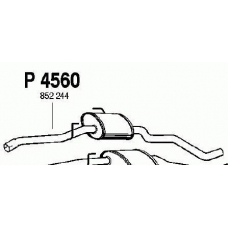 P4560 FENNO Средний глушитель выхлопных газов