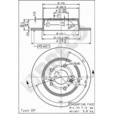 BS 7636 BRECO Тормозной диск