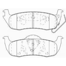 FD7359A NECTO Комплект тормозных колодок, дисковый тормоз