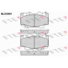 BL2526A1 FTE Комплект тормозных колодок, дисковый тормоз