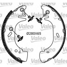 554730 VALEO Комплект тормозных колодок