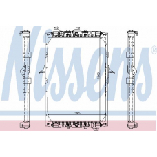 61418 NISSENS Радиатор, охлаждение двигателя