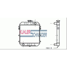 0600701 KUHLER SCHNEIDER Радиатор, охлаждение двигател