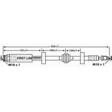 FBH6849 FIRST LINE Тормозной шланг