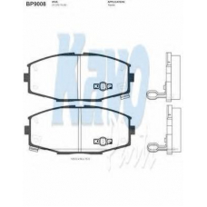 BP-9008 KAVO PARTS Комплект тормозных колодок, дисковый тормоз