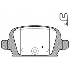 BPA0835.02 OPEN PARTS Комплект тормозных колодок, дисковый тормоз